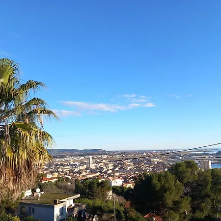 Apartment T3 Vue - Terrasse Couverte, Piscine, Parking, Proche Du Centre Ville. Sete