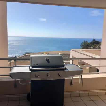 T3 Vue - Terrasse Couverte, Piscine, Parking, Proche Du Centre Ville. * Sète